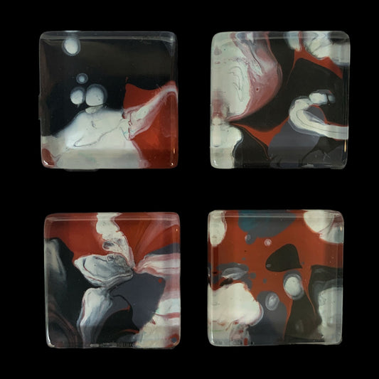 Glass Magnet Set - Abstract - Earthy - Unperfekt-Studios