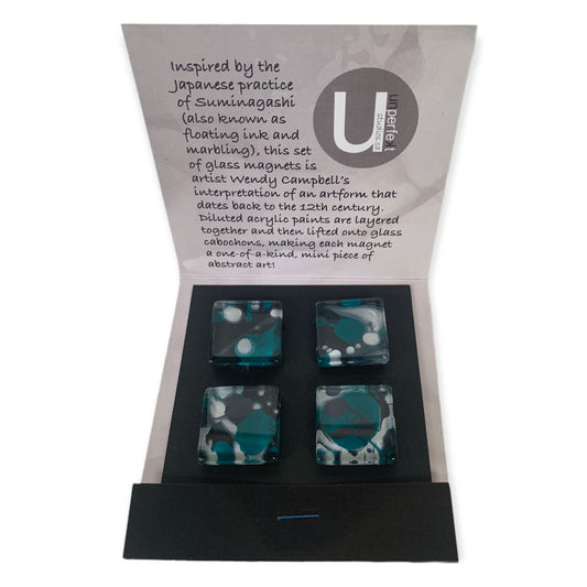 Glass Magnet Set - Abstract - Float - Unperfekt-Studios