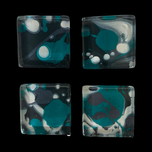Glass Magnet Set - Abstract - Float
