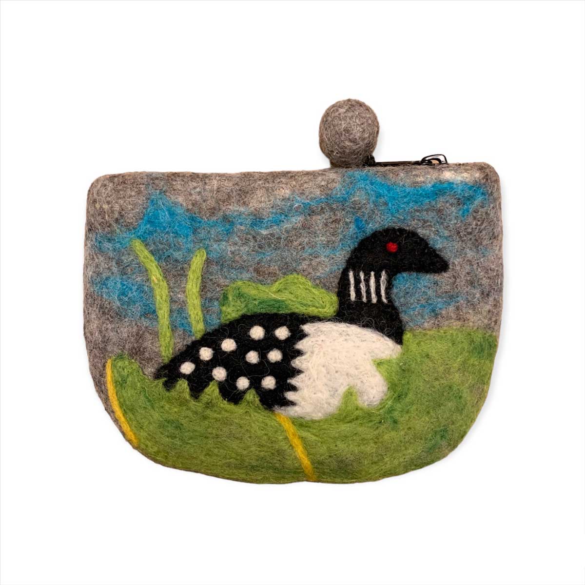 Felted Loon Purse